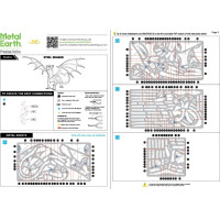 METAL EARTH 3D puzzle Premium Series: Ocelový drak