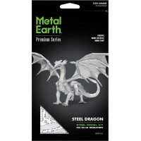 METAL EARTH 3D puzzle Premium Series: Ocelový drak