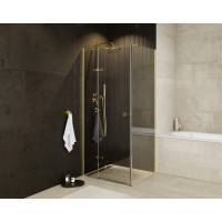 Čtvercový sprchový kout PIXA GOLD - 90x90 cm