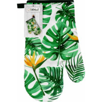 Kuchyňská rukavice SPRING Jungle 17x28 cm - Zelené listy