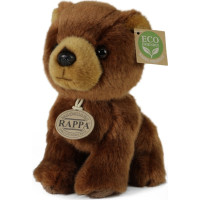 Rappa Plyšový medvěd hnědý 18 cm ECO-FRIENDLY