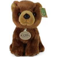 Rappa Plyšový medvěd hnědý 18 cm ECO-FRIENDLY