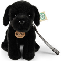 Rappa Plyšový pes labrador černý 25 cm ECO-FRIENDLY