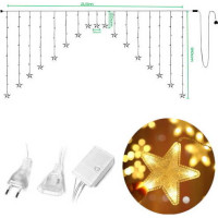 Dekorační LED girlanda HVĚZDIČKY - 2,5 m - teplá bílá