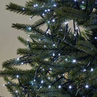 Vánoční LED řetěz na stromeček 100 LED - 13 m - studená bílá