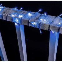 Vánoční LED řetěz na stromeček 100 LED - 13 m - studená bílá
