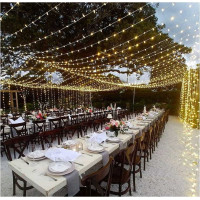 Vánoční LED řetěz na stromeček 300 LED - 33 m - teplá bílá