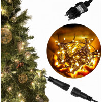 Vánoční LED řetěz na stromeček 300 LED - 33 m - teplá bílá