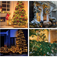 Vánoční LED řetěz na stromeček 300 LED - 33 m - teplá bílá