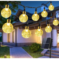 Dekorační solární osvětlení BALLS 30 LED - 4,5 m