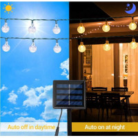 Dekorační solární osvětlení BALLS 30 LED - 4,5 m
