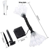 Dekorační solární osvětlení Waterdrop 30 LED - 4,5 m