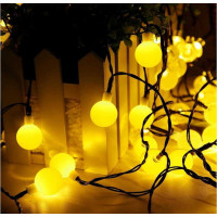 Dekorační solární osvětlení BALLS Matt 30 LED - 4,5 m