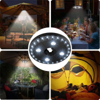 LED osvětlení pro zahradní slunečník PATIO
