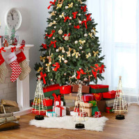 Dekorační LED stromeček MERRY - 33,5 cm - teplá bílá