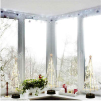 Dekorační LED stromeček MERRY - 33,5 cm - teplá bílá
