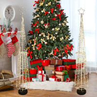 Dekorační LED stromeček MERRY - 100 cm - teplá bílá