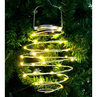 Dekorační solární LED osvětlení LAMPION - 19 cm - teplá bílá