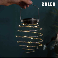 Dekorační solární LED osvětlení LAMPION - 19 cm - teplá bílá