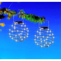Dekorační solární LED osvětlení LAMPION - 19 cm - teplá bílá