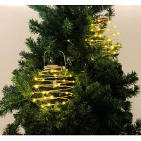Dekorační solární LED osvětlení LAMPION - 19 cm - teplá bílá