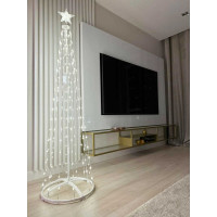Dekorační LED stromeček 180 cm - teplá bílá
