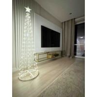 Dekorační LED stromeček 180 cm - teplá bílá