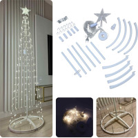 Dekorační LED stromeček 180 cm - teplá bílá