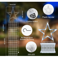 Dekorační LED osvětlení VÁNOČNÍ HVĚZDA - 3 m - teplá bílá