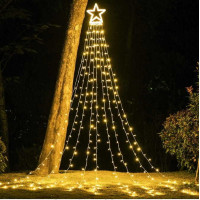 Dekorační LED osvětlení VÁNOČNÍ HVĚZDA - 3 m - teplá bílá