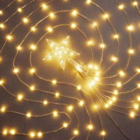 Dekorační LED osvětlení VÁNOČNÍ HVĚZDA - 2 m - teplá bílá