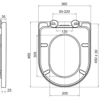 WC závěsné kapotované, Smart Flush RIMLESS, keramické, vč. sedátka
