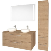 Umyvadlo na desku bez přepadu, 400x400x145 mm, kulaté, keramické