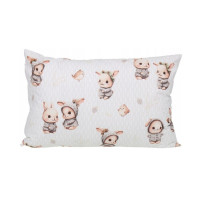 Dětské bavlněné povlečení do postýlky 135x100 cm BABYMAM PREMIUM - Zajíčci