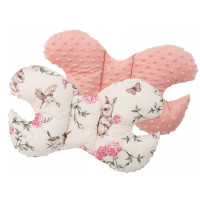 Oboustranné hnízdečko (kokon) pro miminko - BABYMAM PREMIUM set 7v1 - Tajemná zahrada s meruňkovou minky