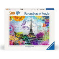 RAVENSBURGER Puzzle Pohlednice z Paříže 500 dílků