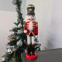 Vánoční dekorační dřevěná figurka 30 cm - Louskáček