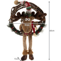 Vánoční věnec na dveře 31 cm - Sob