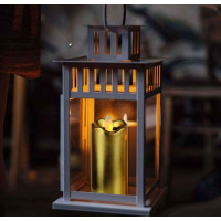 Dekorační LED svíčka - sada 3 kusů - zlatá