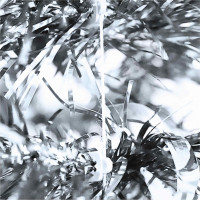 Vánoční třpytivý stromek SHINY - 150x33 cm - stříbrný