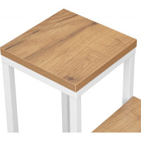 Stojan na květiny v loftovém stylu MOGREN dub craft/bílý