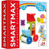 SMARTMAX Magnetická stavebnice Moji první Build & Drive 10 dílků