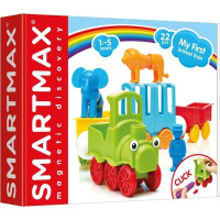 SMARTMAX Magnetická stavebnice Můj první vlak se zvířátky 22 dílků