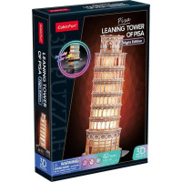 CUBICFUN Svítící 3D puzzle Noční edice: Šikmá věž v Pise 42 dílků
