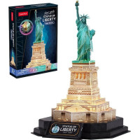 CUBICFUN Svítící 3D puzzle Noční edice: Socha Svobody 79 dílků