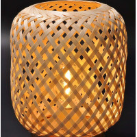 Solight ratanová LED lucerna s LED žárovkou, teplá bílá, 3x AAA, 19cm