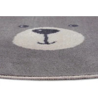 Dětský koberec Adventures 105964 Cream Grey kruh