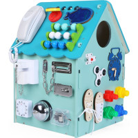 2Kids Toys Activity board Domeček modrý