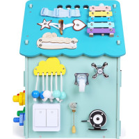 2Kids Toys Activity board Domeček modrý