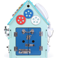 2Kids Toys Activity board Domeček modrý